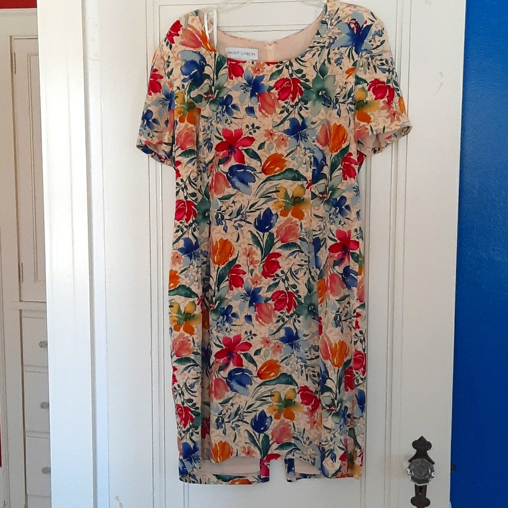 Silk Floral pattern light weight dress